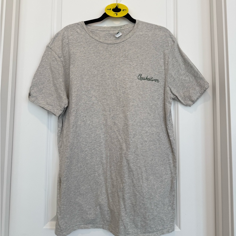 Quiksilver Light Gray Men's Short Sleeve Tee